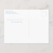 ブルーアジサイが私のメイド・オブ・オーナー（花嫁付き添い人） ポストカード (裏面)