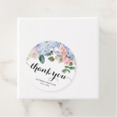 ブルーアジサイとピンクローズバプテスマ フェイバータグ (インサイチュ)