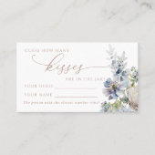 ブルーアジサイどのぐらい多くのキスシャワーゲームカード プレイスカード (正面)