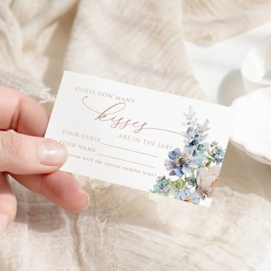 ブルーアジサイどのぐらい多くのキスシャワーゲームカード プレイスカード