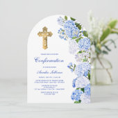 ブルーアジサイのアーチの確認 招待状 (スタンド正面)