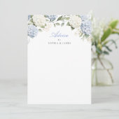 ブルーアジサイのグリーンが美しい結婚式のアドバイスカード アドバイスカード (スタンド正面)