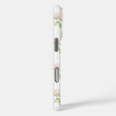 ブルーアジサイの水彩ストライプのオーダーメイド Case-Mate iPhoneケース (裏面 / 右)