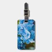 ブルーアジサイの荷札 ラゲッジタグ (正面縦)
