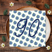 ブルーアジサイの90歳の誕生日サプライズパーティー 招待状