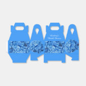 ブルーアジサイカスタムブライダルシャワーお願いボックス フェイバーボックス (折り畳みなし)