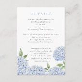 ブルーアジサイクラシックア詳細、スモール エンクロージャーカード (正面)