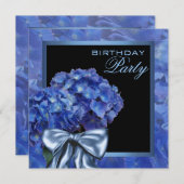 ブルーアジサイパーティー 招待状 (正面/裏面)