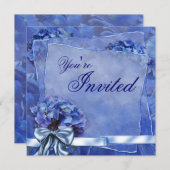 ブルーアジサイパーティー 招待状 (正面/裏面)