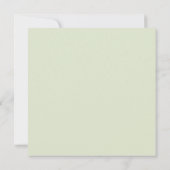 ブルーアジサイフローラウォーターカラーブライダルシャワー 招待状 (裏面)