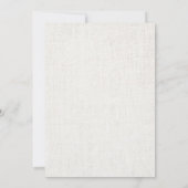 ブルーアジサイフローラウォーターカラー春の結婚式 招待状 (裏面)