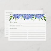 ブルーアジサイフローラウォーター色レシピカード エンクロージャーカード (正面/裏面)