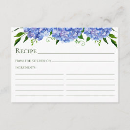 ブルーアジサイフローラウォーター色レシピカード エンクロージャーカード