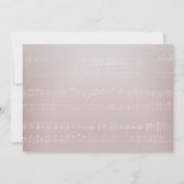 ブルーアジサイフローラジャールミュージックブライダルシャワー 招待状 (裏面)