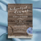 ブルーアジサイフローラジャールリハ素朴ーサルディナー 招待状