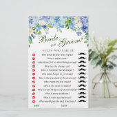 ブルーアジサイフローラブライダルシャワーゲーム (スタンド正面)