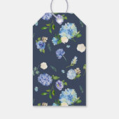 ブルーアジサイフローラリースブライダルシャワー ギフトタグ (裏面)