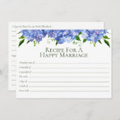 ブルーアジサイフローラレシピ エンクロージャーカード (正面/裏面)