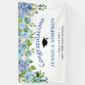 ブルーアジサイフローラ卒業クラス2024 横断幕 (縦)