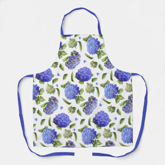 ブルーアジサイフローラ植物学 エプロン (正面)