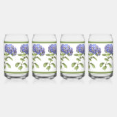 ブルーアジサイフローラ植物芸術 ガラス缶 (左)