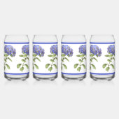 ブルーアジサイフローラ植物芸術 ガラス缶 (右)