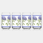 ブルーアジサイフローラ植物芸術 ガラス缶 (左)