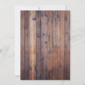 ブルーアジサイフローラ水彩誕生日パーティー 招待状 (裏面)