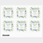 ブルーアジサイブライダルシャワーサンキュー スクエアシール (シート)