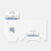 ブルーアジサイブライダルシャワーサンキュー フェイバーボックス (折り畳みなし)