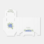 ブルーアジサイブライダルシャワーサンキュー フェイバーボックス (折り畳みなし)