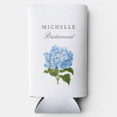 ブルーアジサイブライダルシャワーパーティー スリム缶クーラー (正面)