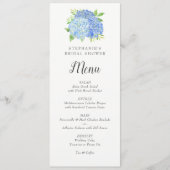 ブルーアジサイブライダルシャワーメニュー メニュー (正面)