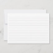 ブルーアジサイブライダルシャワーレシピカード 招待状 (裏面)