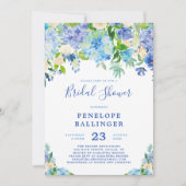 ブルーアジサイブライダルシャワー招待状 招待状 (正面)