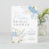 ブルーアジサイブライダルシャワー 招待状 (スタンド正面)
