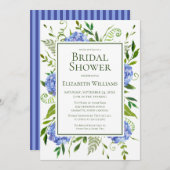 ブルーアジサイブライダルシャワー 招待状 (正面/裏面)