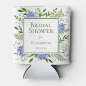 ブルーアジサイブライダルシャワー 缶クーラー (正面)