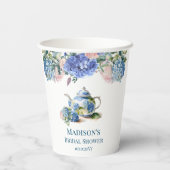 ブルーアジサイブライダルティーパーティー 紙コップ (裏面)