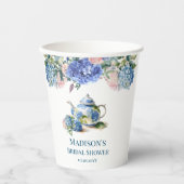 ブルーアジサイブライダルティーパーティー 紙コップ (正面)