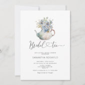ブルーアジサイブライダルティーブライダルシャワー 招待状 (正面)