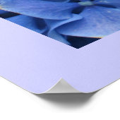 ブルーアジサイプリント ポスター (角)