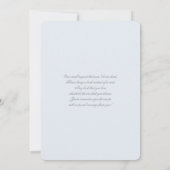 ブルーアジサイベビーブランチ 招待状 (裏面)