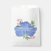 ブルーアジサイモダンズブーケカスタムー フェイバーバッグ (正面)