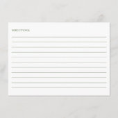 ブルーアジサイレシピ エンクロージャーカード (裏面)