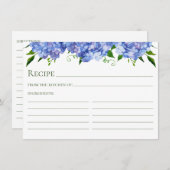 ブルーアジサイレシピ エンクロージャーカード (正面/裏面)