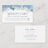 ブルーアジサイロイヤリティカード 名刺 (正面/裏面)