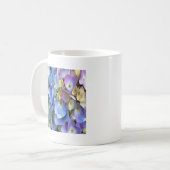 ブルーアジサイ低木ボ芸術的ッソム コーヒーマグカップ (正面左)