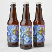 ブルーアジサイ低木ボ芸術的ッソム ビールラベル (ボトル)