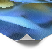 ブルーアジサイ低木ボ芸術的ッソム ポスター (角)